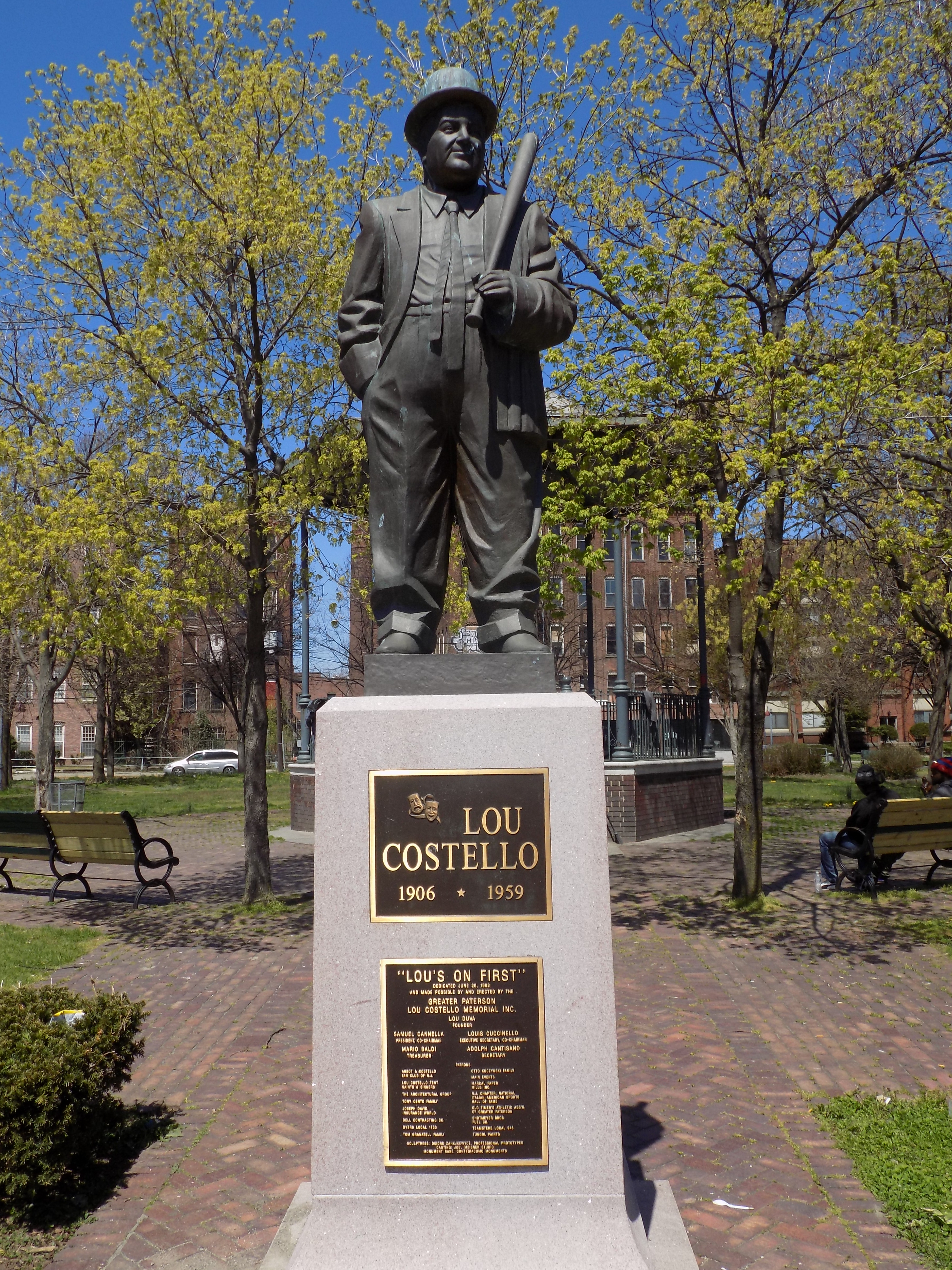 My First Trip To The Lou Costello Memorial Park In Paterson New Jersey my-first-trip-to-the-lou-costello-memorial-park-in-paterson-new-jersey